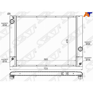 Радиатор BMW 5-Series 03-10 / 6-Series 03-10 / 7-Series 01-08 SAT