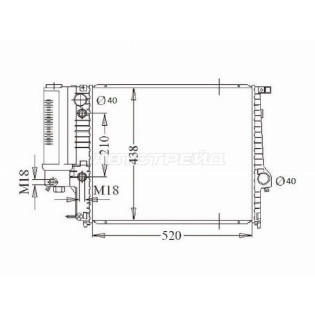 Радиатор BMW 5-Series 88-96 SAT