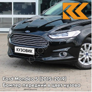 Передний бампер в цвет кузова Ford Mondeo 5 (2015-) JAYC - PANTHER BLACK - Чёрный