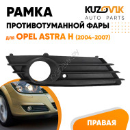 Рамка противотуманной фары правая Opel Astra H (2004-2007) дорестайлинг KUZOVIK