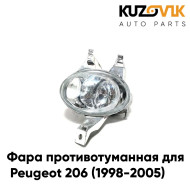Фара противотуманная правая Peugeot 206 (1998-2005) KUZOVIK