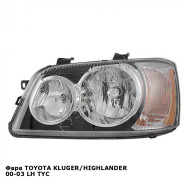 Фара TOYOTA KLUGER/HIGHLANDER 00-03 лев TYC